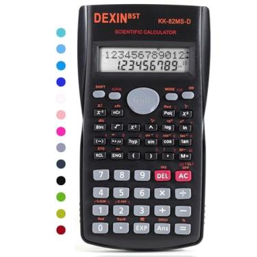 Imagem de Calculadoras científicas de mesa, calculadoras científicas para estudantes, calculadora científica 240 funções, 2 linhas 10 + 2 dígitos, calculadora de matemática de mesa para escola (preto)