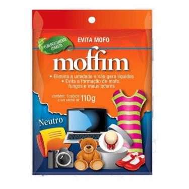 Imagem de Kit 30 AntiMofo Moffim Evita Mofo Desumidificador 110g Roupa Closet Ar