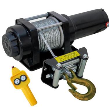 Imagem de Guincho Elétrico 4500LB 2041 KG 12v para Quadriciclo Jipe Troller - Na
