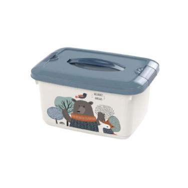 Imagem de Caixa Organizadora Cesto Infantil Com Alça Trava 5,2 Litros - PLASÚTIL