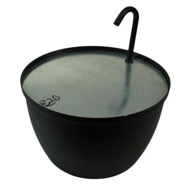 Imagem de Bebedouro Pet Fonte Água 4l Automático Gato Cachorro - Ideallume, Pret