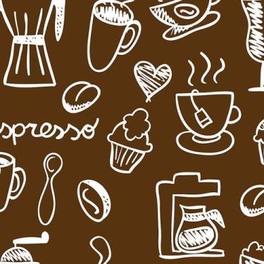 Imagem de Papel de Parede Adesivo Casual Café - 126 - Multimpressão