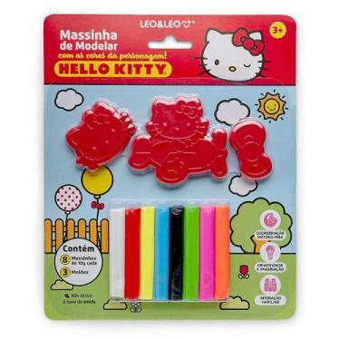 Imagem de Massa para Modelar Criativa Hello KITTY + 3 Moldes KIT - Leonora