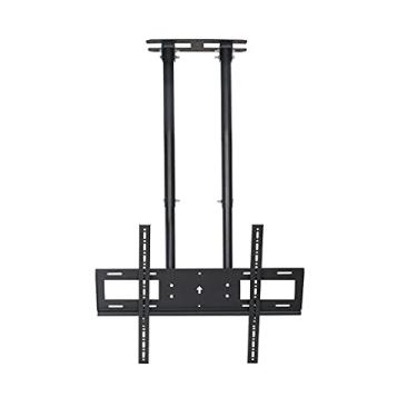 Imagem de Suporte para monitor de TV, suporte de teto para TV, inclinação telescópica, ajustável, suporte de TV de dois polos para a maioria dos LEDs de 60-100 polegadas, suporte de TV LCD de tela plana