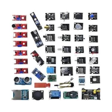 Imagem de Kit Inicial De Módulos De Sensores Arduino 45 Em 1 UNO R3 MEGA2560 Mel