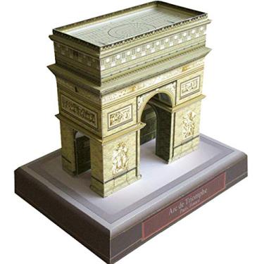 Imagem de Miniatura Maquete Monumento Arco do Triunfo França Quebra Cabeça 3D Colagem Papercraft HAS BRASIL