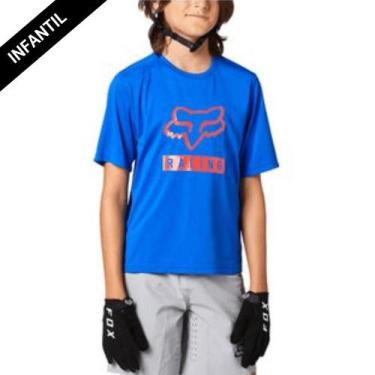 Imagem de Camisa Infantil Fox Ranger Ss, 3, Azul, 2G