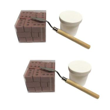 Imagem de Novos mini tijolos e argamassa de cimento permitem que você construa s
