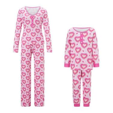 Imagem de Conjunto de pijamas Seyurigaoka para mamãe e eu para o Dia dos Namorad