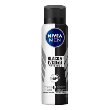 Imagem de Kit c/ 3 Spray antitranspirante Nivea preto e branco 150 ml