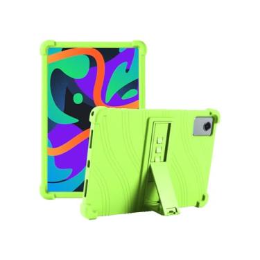 Imagem de Fannayipin Capa para Lenovo Tab M11 (modelo 2023, 11 polegadas), capa infantil de silicone macio para tablet Lenovo Tab M11 (modelo TB330FU) e Lenovo Xiaoxin Pad 2024 (modelo TB331FC) com suporte
