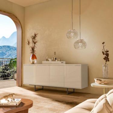 Imagem de Buffet Artely com 4 Portas Serra do Mar Cor Off White