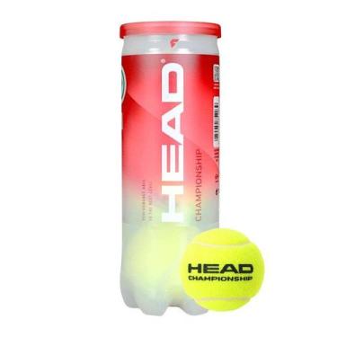 Imagem de Bola de Tennis Head Championship 1 Tubo com 3 Unidades, Amarelo