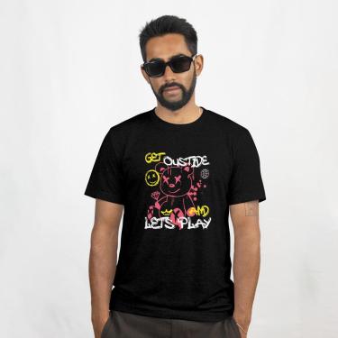 Imagem de Camisa Camiseta Masculina Manga Curta Outside Estampa Premiun Malha Algodão do P ao G1-Masculino