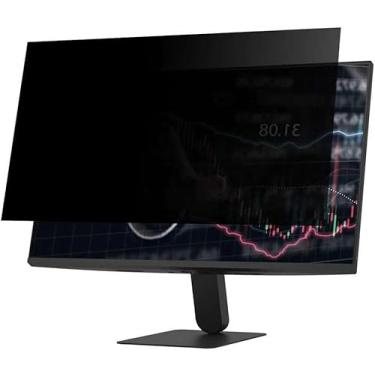 Imagem de VANCKLE Tela de privacidade para monitor de computador de 21,5 polegadas (proporção de 16:9, 476 x 268 mm), protetor de luz azul antireflexo fosco removível, filtro de segurança privada, pacote com 2