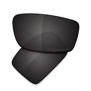 Imagem de SAUCER Lentes de reposição premium para óculos de sol Oakley Gibston OO9449 de alta definição - preto carbono polarizado