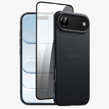 Imagem de Kit Capa Capinha Case Proteção Premium Preta Anti Impactos + Película de Privacidade (iPhone 17 Air)