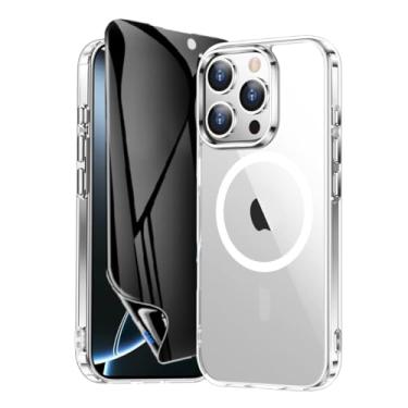 Imagem de Capa Capinha Case Magnética Carregamento por Indução E Película de Cerâmica Privacidade Fosca Para iPhone (iPhone 16 Pro)