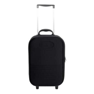 Imagem de Mala de Viagem de Bordo 10kg Com Rodinhas Medidas Anac (Preto)