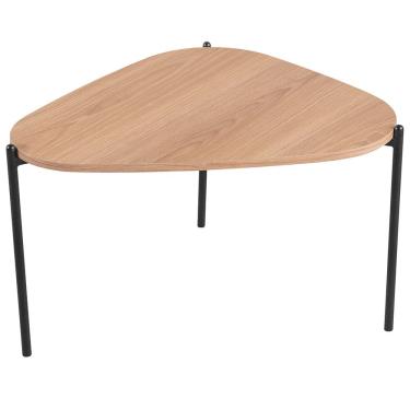 Imagem de Mesa de Centro Para Sala de Estar Pés Metálicos Alta Adek A03 Hanover Preto - Lyam Decor
