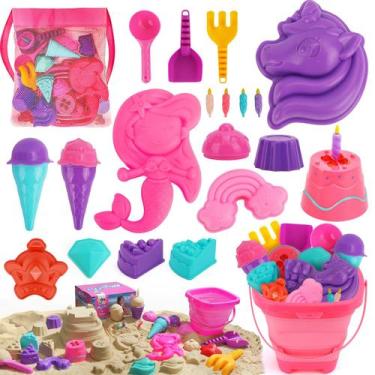 Imagem de Brinquedos de praia TOY Life Unicorn, 23 unidades para crianças de 4 a