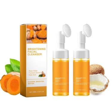 Imagem de Sabonete facial com espuma de cúrcuma HuaQing Deep Cleansing, 2 unidad