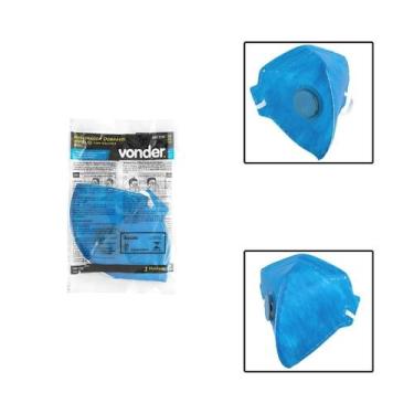Imagem de Máscara Respiratória Dobrável ul Com Válvula Pff2 Rdv 2202 - Vonder