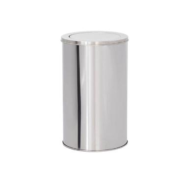 Imagem de Lixeira De Aço Inox 24X40 20 Litros Basculante - Binnox