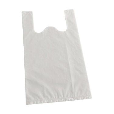 Imagem de Sacola Uzzi Branca 48x55 Suporta 6kg - Embalagem com 500 Unidades