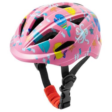 Imagem de Capacete de bicicleta FunFitX Kids ajustável multiesportivo rosa