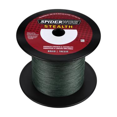 Imagem de SpiderWire Stealth® Superline, verde musgo, 2,7 kg | 2,7 kg, 3000 jardas | Linha de pesca trançada de 2743 m, adequada para ambientes de água doce e salgada