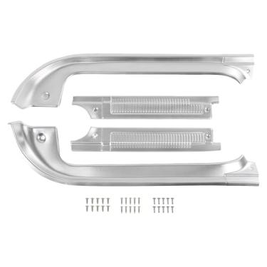 Imagem de RALBDX Kit de protetores de soleira de porta compatível com Chevy GMC C10 C20 C30 R10 R20 R30 R1500 R2500 R3500 Pickup 1978–1987 Protetor de soleira de porta (conjunto de 4 peças)