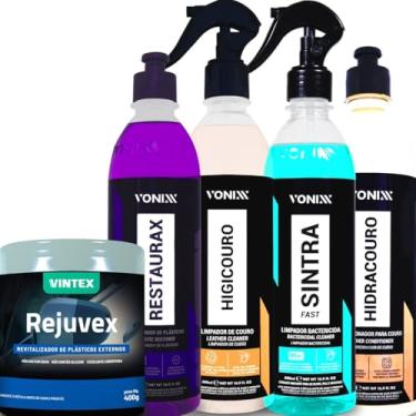 Imagem de Kit Sintra Fast 500ml Vonixx Restaurax 500ml Vonixx Hidracouro 500ml Vonixx Higicouro 500ml Vonixx Rejuvex 400g Vintex