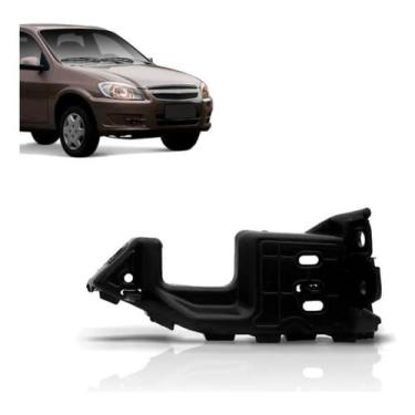 Imagem de Suporte Guia Para-choque Dianteiro Esquerdo Compatível Com Celta 2007 2008 2009 2010 2011 Prisma 2007 2008 2009 2010 2011 Peça Automotiva Carroceria Reposição Instalação Rápida