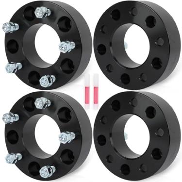 Imagem de ECCPP Conjunto de 4 espaçadores de roda 5.1 cm 5x5.31 5x135 kit adaptador espaçador de roda com furo de cubo M 14x2 87,1 mm para Blackwood Expedition F-150 F-150 Heritage Navigator 5 Lug Alumínio