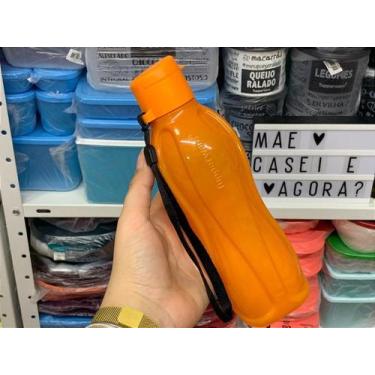 Imagem de Garrafa Eco Tupper Plus 500 ml Laranja com Glitter - Tupperware