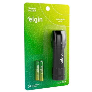 Imagem de Lanterna de bolso Energy 9 Led com 3 pilhas Elgin