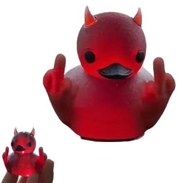 Imagem de Padrão engraçado de bandeira americana de resina de pato médio para de