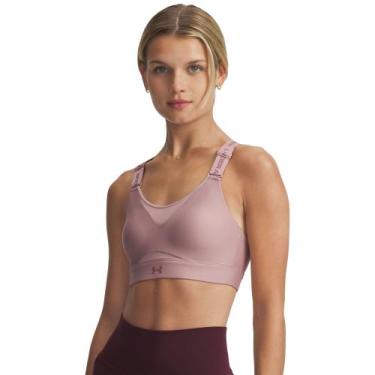 Imagem de Top de Treino Under Armour Infinity High 2.0 Feminino, Rosa, G