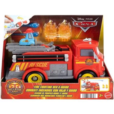 Imagem de Caminhão De Bombeiros Ruivo e Guido Carros Disney Pixar - Mattel JFL54