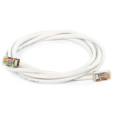 Imagem de Cabo de Rede Blindado Cat5e com RJ45 Branco - 30 Metros
