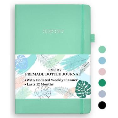 Imagem de Dot Grid Journal SIMSIMY Premade Bullet Dotted com agenda