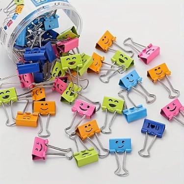 Imagem de 30 peças de clipe de cauda longa multicolorido, arquivo de escritório de aço inoxidável, escola, material para professores, decoração de casa, acessórios de mesa, 30 peças