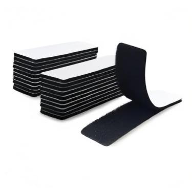 Imagem de 10 pares de fita de gancho e laço 30 x 100 mm (1,2 pol. x 4 pol), fita adesiva de intertravamento Slef, fita de montagem resistente, fixador de tiras para pendurar fotos, fixação de carpete e tapete