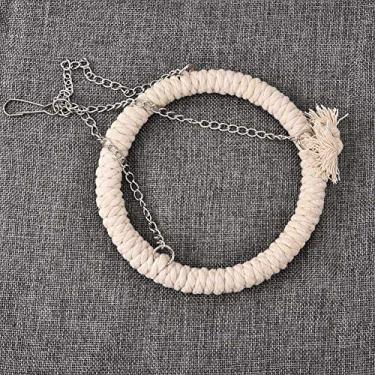 Imagem de Phefop Balanço de Papagaio, Poleiro de Pássaro de Corda de Algodão para Periquitos, Incentiva o Exercício e a Escalada para Pássaros Pequenos