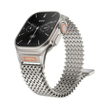 Imagem de Pulseira Magnética De Aço Inoxidável Milanesa De 49mm 46mm 45mm 44mm P