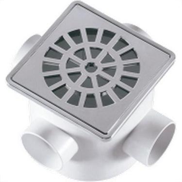 Imagem de Caixa Sifonada Herc 100X100X50 Quadrada Cromada 5259