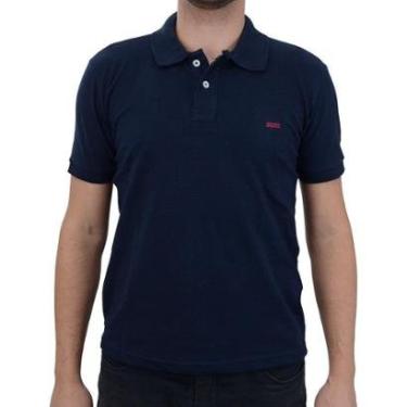 Imagem de Camisa Polo Masculina King&Joe Piquet Slim Marinho - PO21001-Masculino