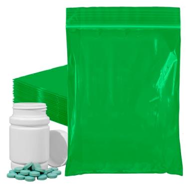 Imagem de PUREVACY Sacos de zíper verdes para embalagem, 22 x 30 cm. Pacote com 1000 sacos de plástico. Sacos de plástico recicláveis. Sacos de zíper de polietileno de 2 mm de espessura. Saco reciclável com