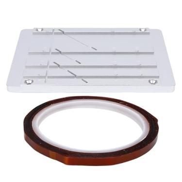 Imagem de Sanpyl Kit de Bloco de Emenda para Emenda de Fita de 1, 1/2, 1/4, 1/8 de Ajuste para Revoxsonido Carretel de Abertura para Carretel de Fitas Cassete de 10 Polegadas (Ouro)